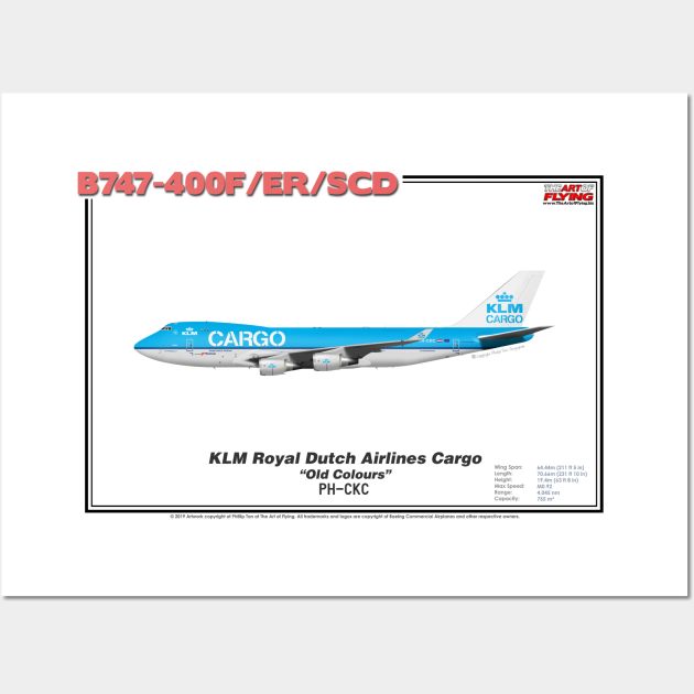 Boeing B747-400F/ER/SCD - KLM Royal Dutch Airlines Cargo "Old Colours" (Art Print) Wall Art by TheArtofFlying